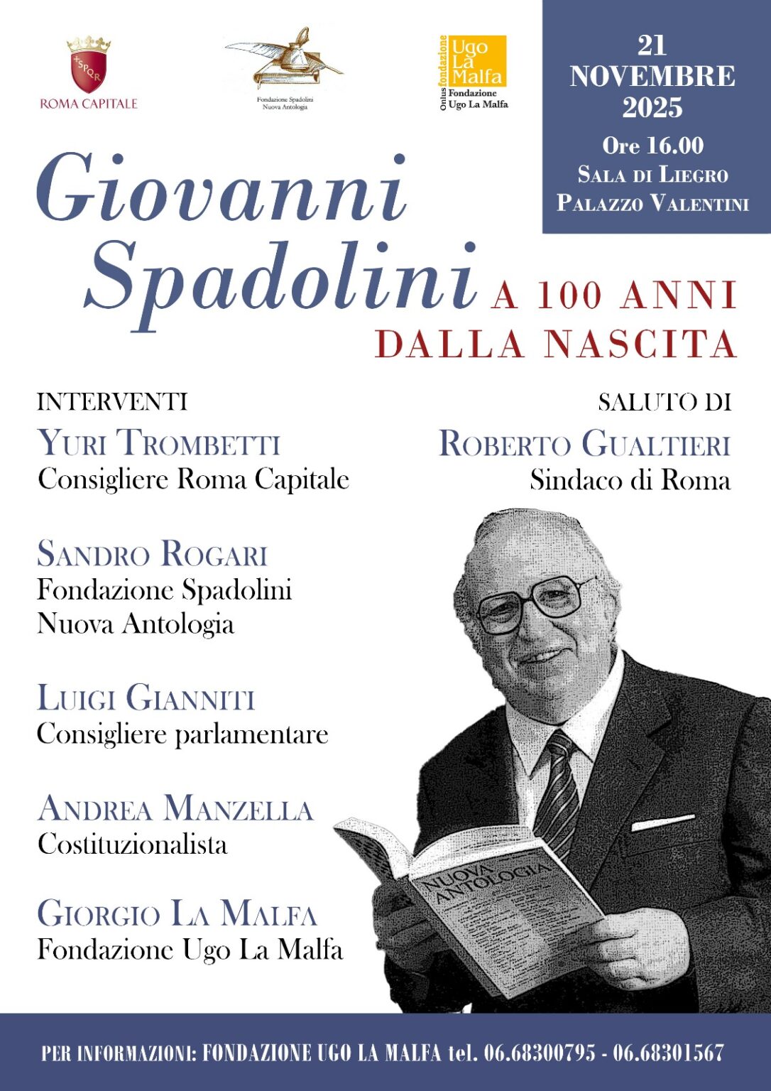 Spadolini a 100 anni dalla nascita